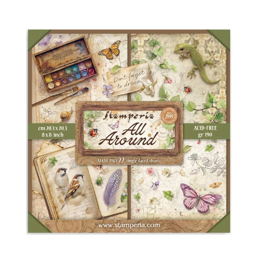 Stamperia Scrapbook papier – All Around 8x8 Maxi
