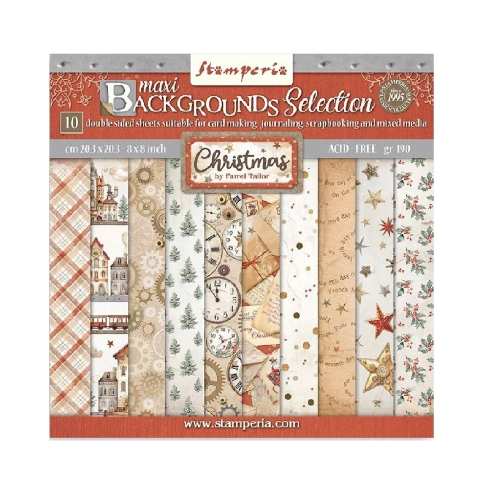 Stamperia Scrapbook papier – Christmas 8x8