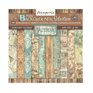 Stamperia Scrapbook papier – Alterego Backgrounds Selection 12x12