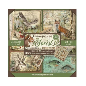Stamperia Scrapbook papier – Forest Maxi 12x12