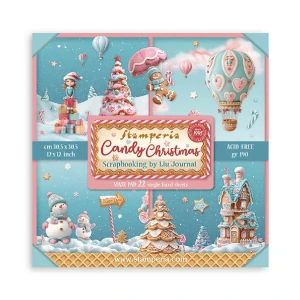 Stamperia Scrapbook papier – Candy Christmas Maxi 12x12