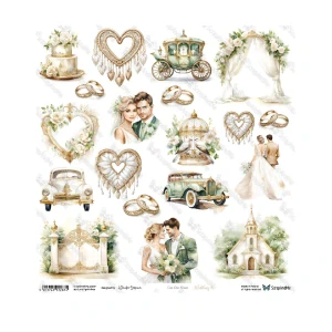 ScrapAndMe Scrapbook papier Wedding 8 -  kusový