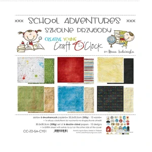 Craft O´ Clock Scrapbook papier - School Adventures 12x12