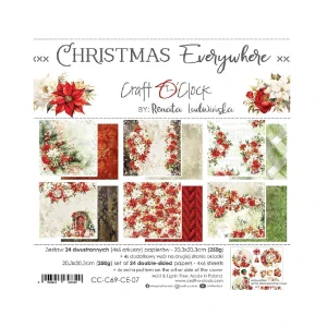 Craft O´ Clock Scrapbook papier - Christmas Everywhere 8x8