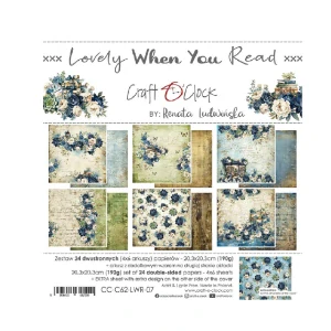 Craft O´ Clock Scrapbook papier - Lovely When You’re Red 8x8