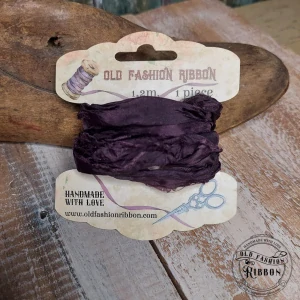 Old Fashion saténová stuha 34 Plum