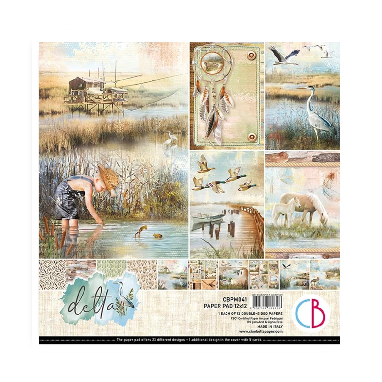 Ciao Bella Scrapbook papier Delta 12x12
