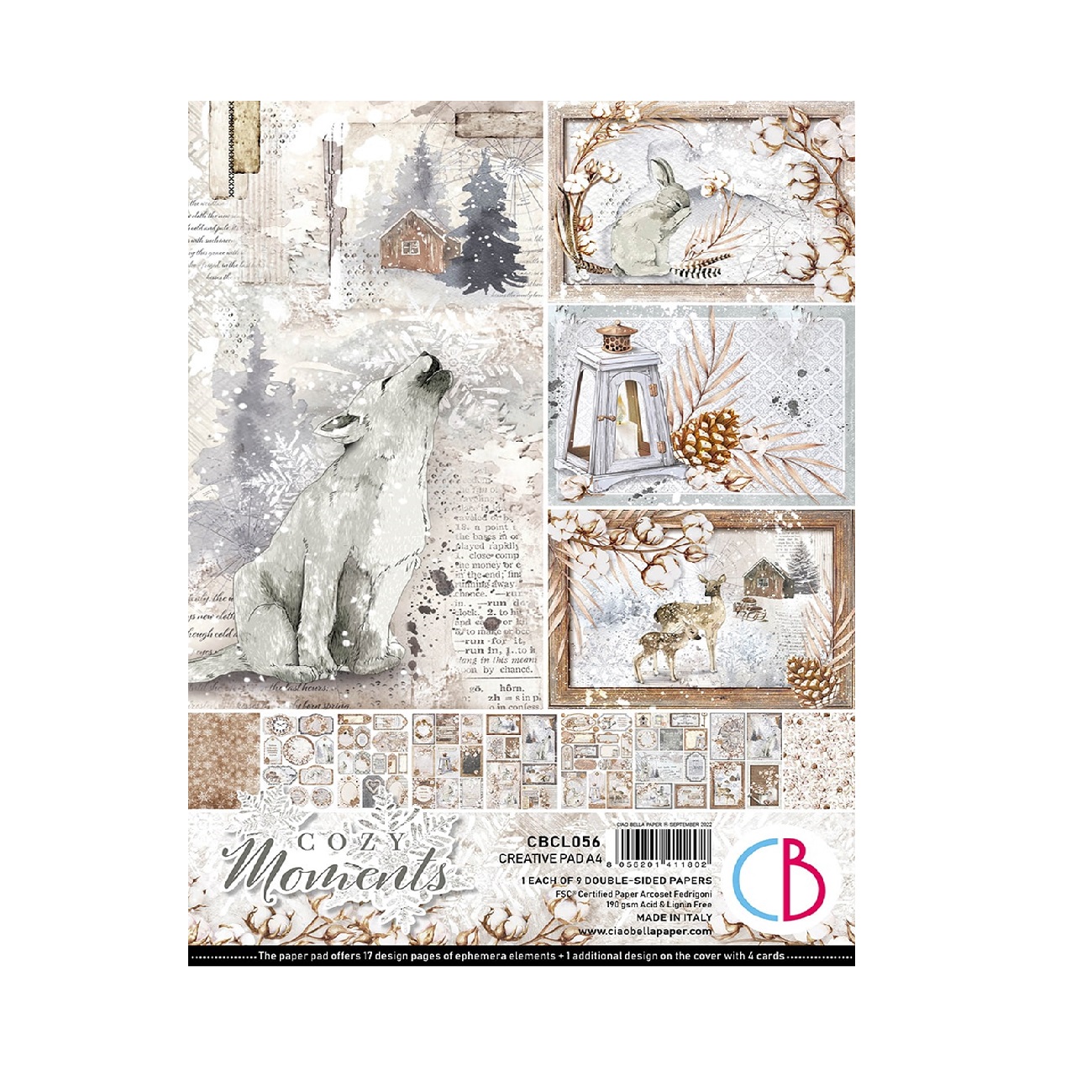 Ciao Bella Scrapbook papier Cozy Moments A4