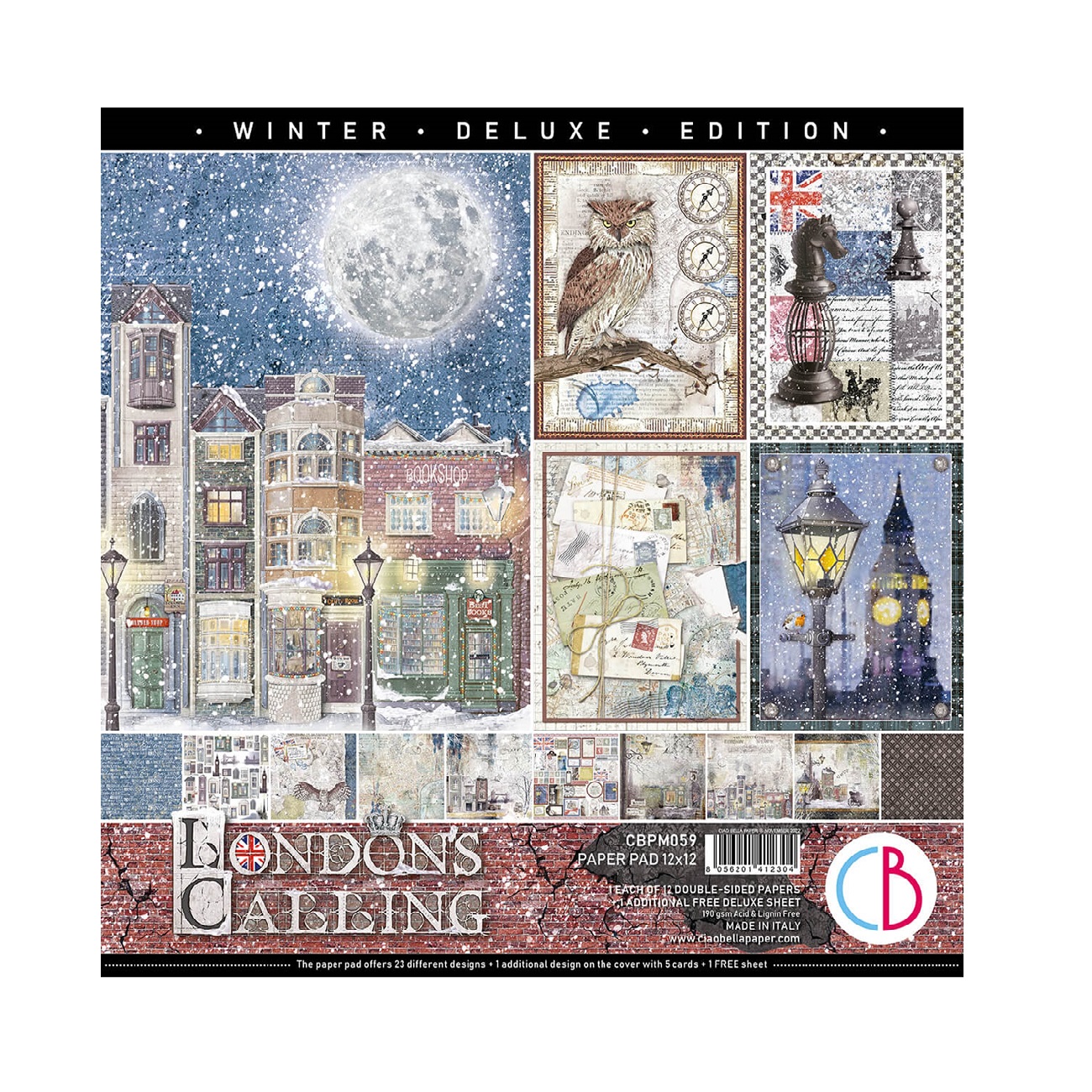 Ciao Bella Scrapbook papier London’s Calling 12x12