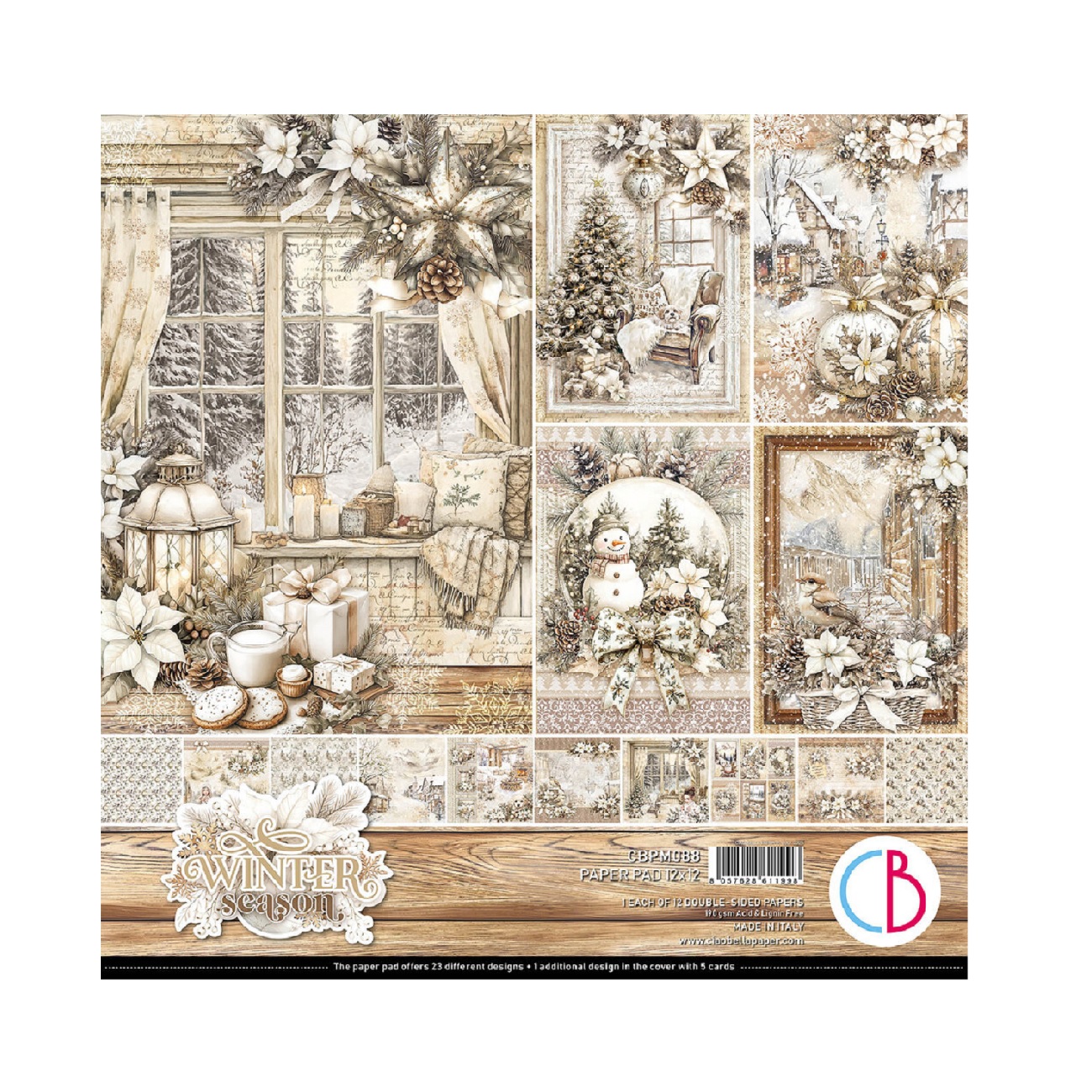 Ciao Bella Scrapbook papier Winter Season 12x12
