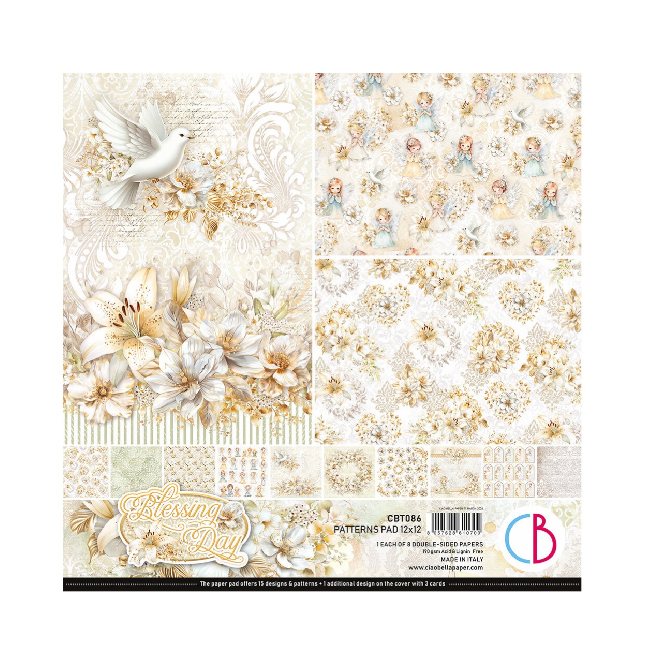 Ciao Bella Scrapbook papier Blessing Day 12x12