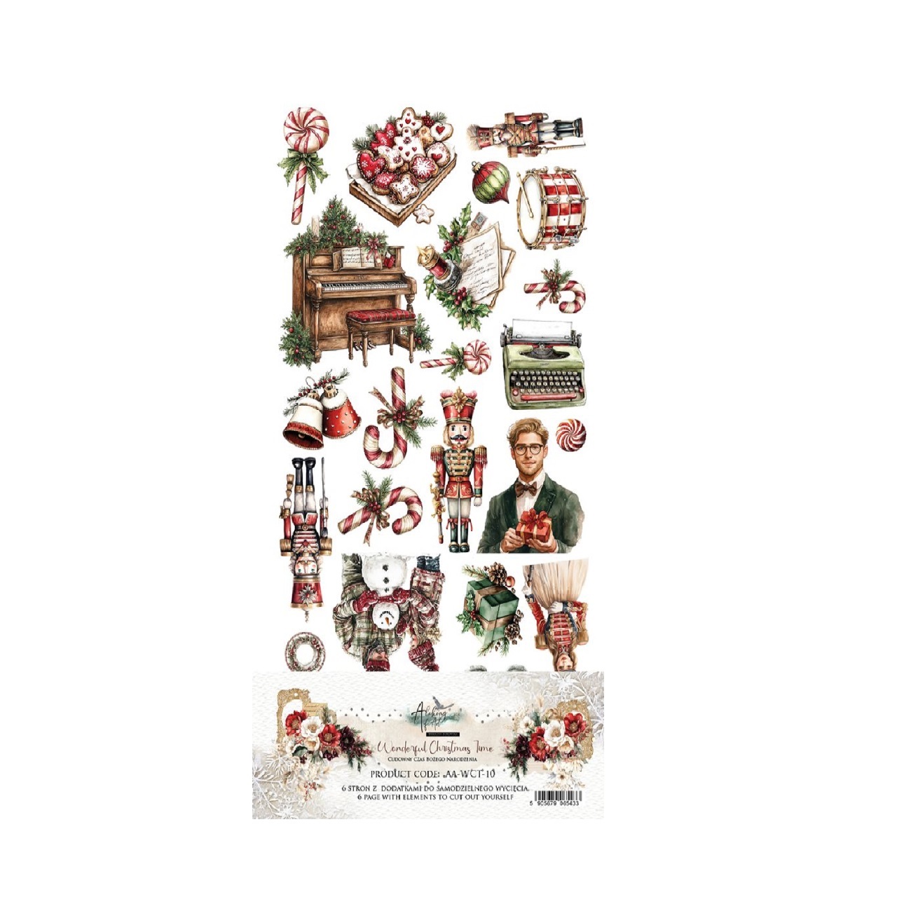 Alchemy of Art Scrapbook papier Wonderful Christmas Time 6x12
