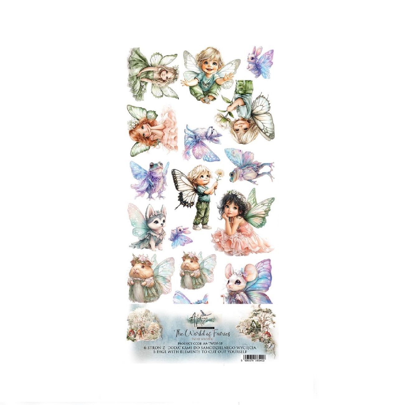 Alchemy of Art Scrapbook papier The World of Fairies 6x12