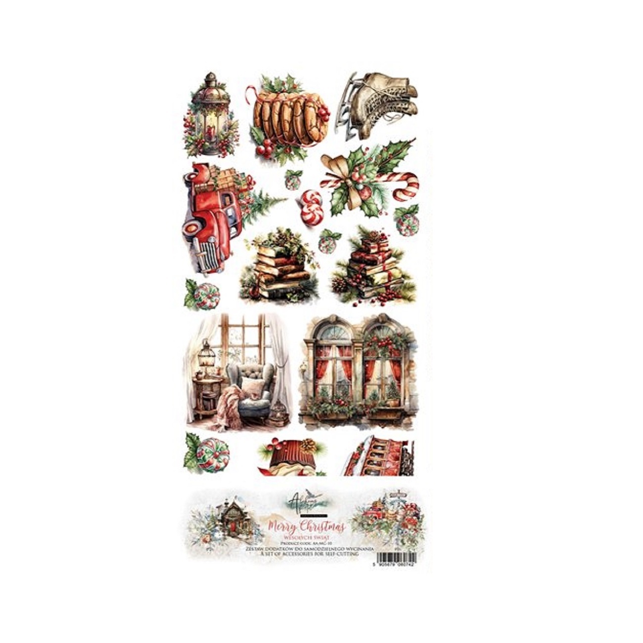 Alchemy of Art Scrapbook papier Merry Christmas 6x12