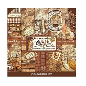 Stamperia Scrapbook papier – Coffee and Chocolate 12x12