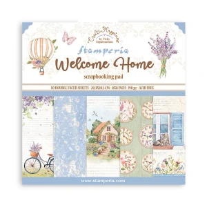 Stamperia Scrapbook papier – Welcome Home 8x8