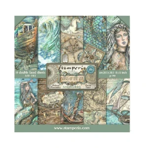 Stamperia Scrapbook papier – Songs of The Sea 8x8