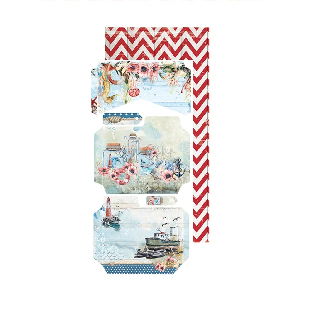  Scrapbook papier - Seaside Greetings 6x12 - Craft O´ Clock
