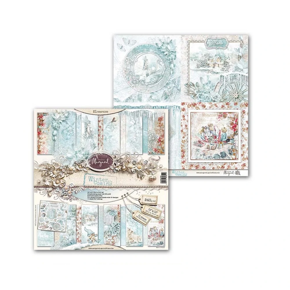Margaret Scrapbook papier – Winter it's Coming  12x12