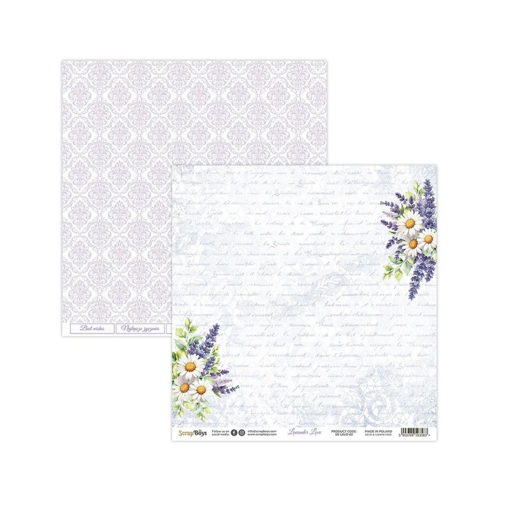 Scrapboys Scrapbook papier Lavender Love 12x12