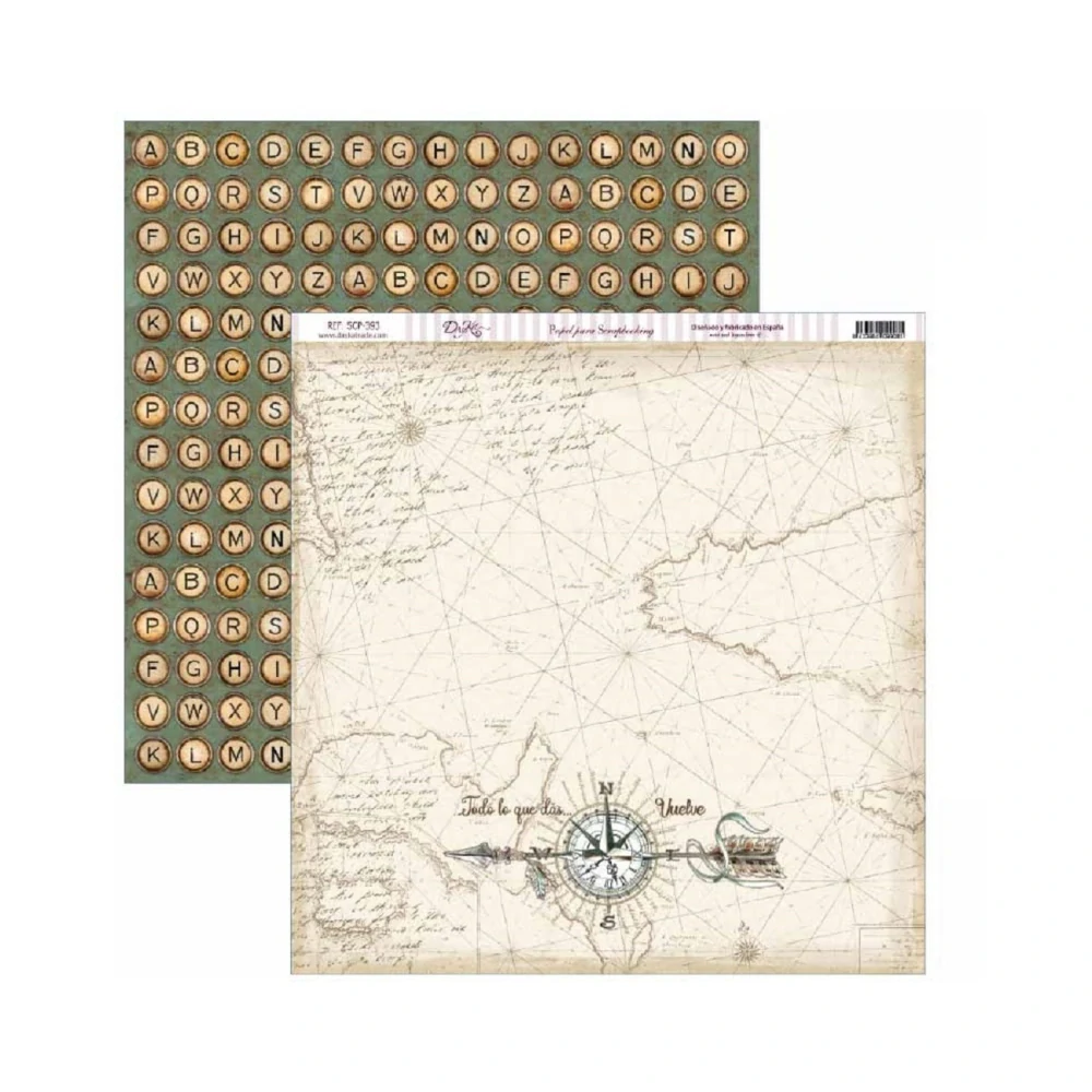 Dayka Scrapbook papier Antique Style12x12