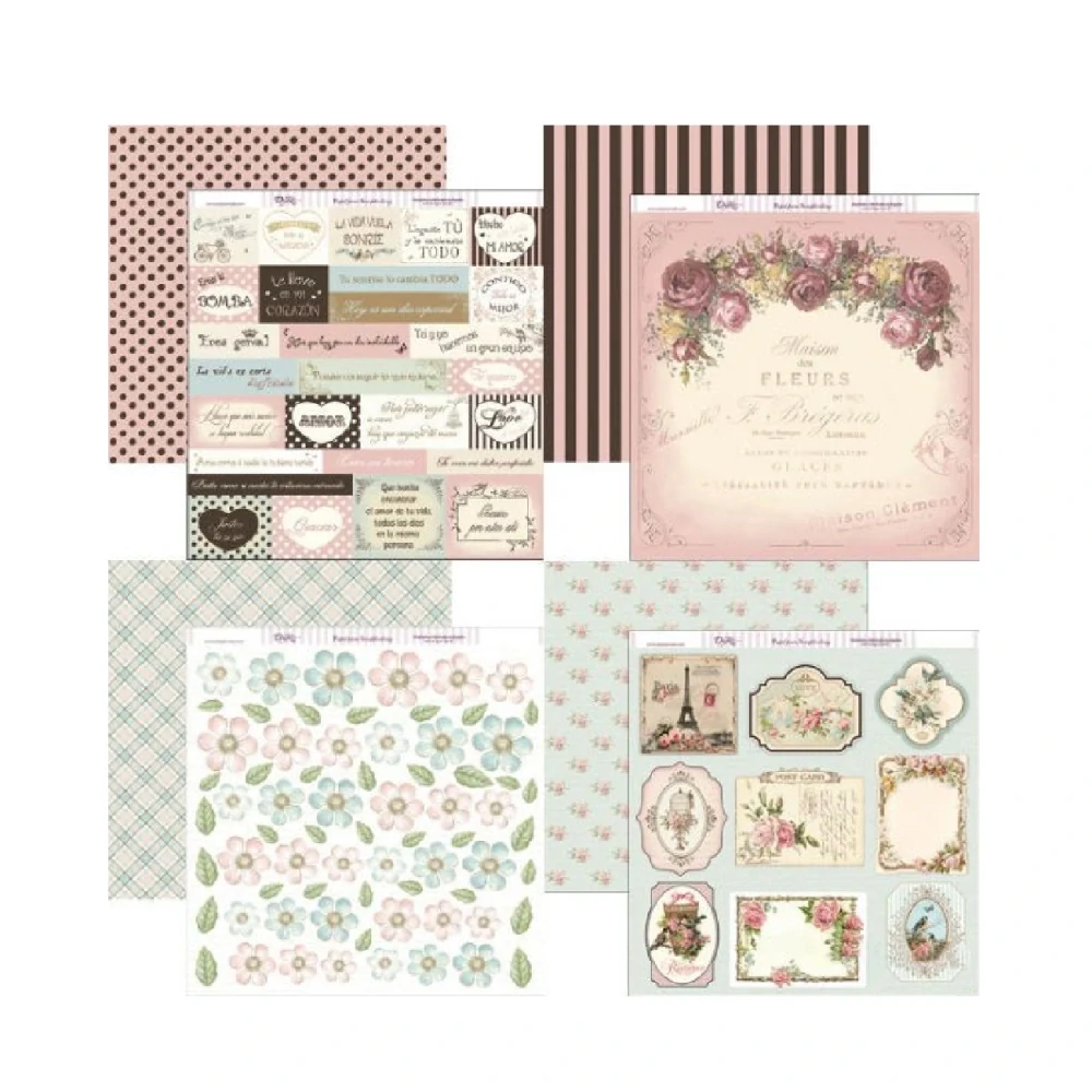 Dayka Scrapbook papier Flowers 12x12