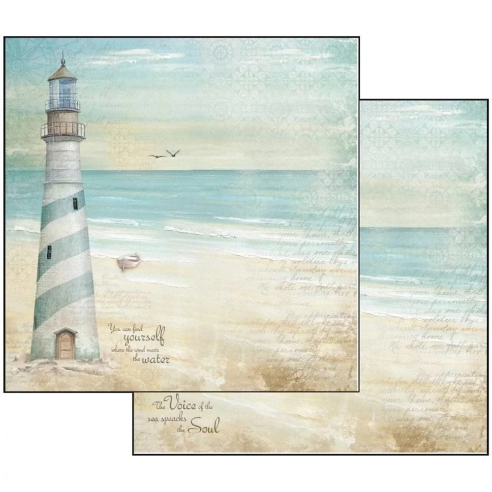 Stamperia Scrapbook papier – Sea Land 8x8