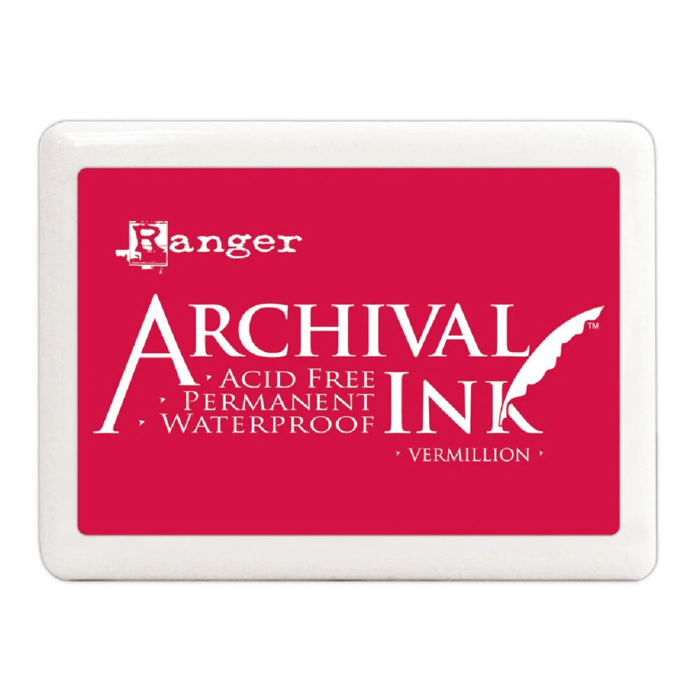 Ranger atramentová poduška Jumbo Archival Ink Vermillion