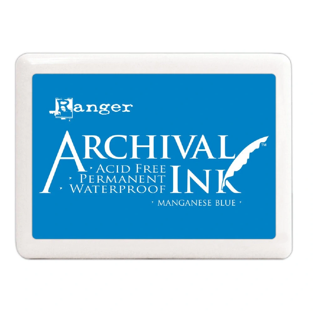 Ranger atramentová poduška Jumbo Archival Ink Manganese Blue