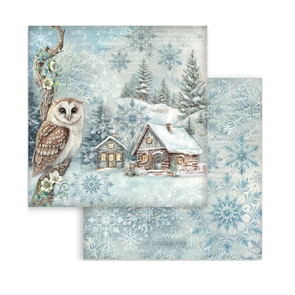 Stamperia The Owl's House scrapbook papier 8x8