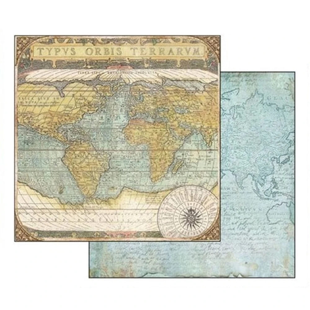 Stamperia Scrapbook papier – Around the World 8x8