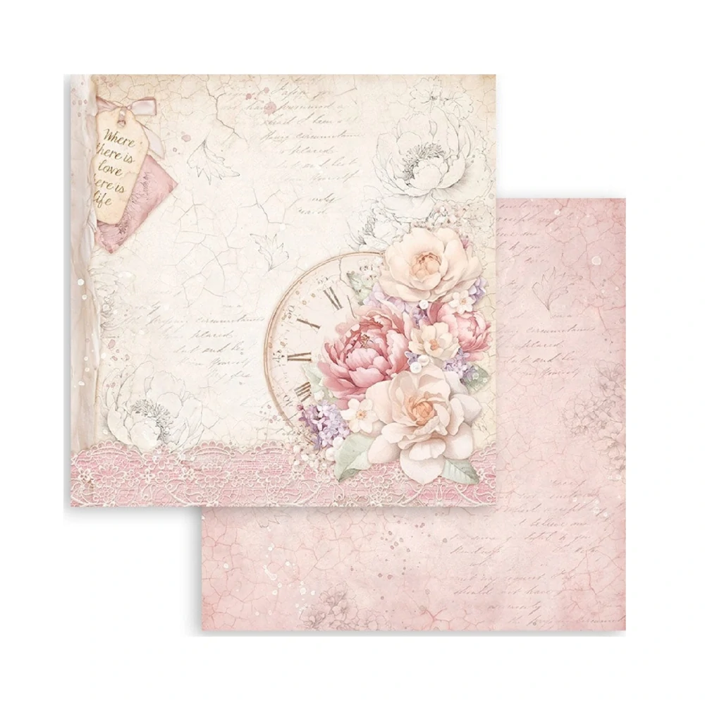 Stamperia Romance forever scrapbook papier 8x8