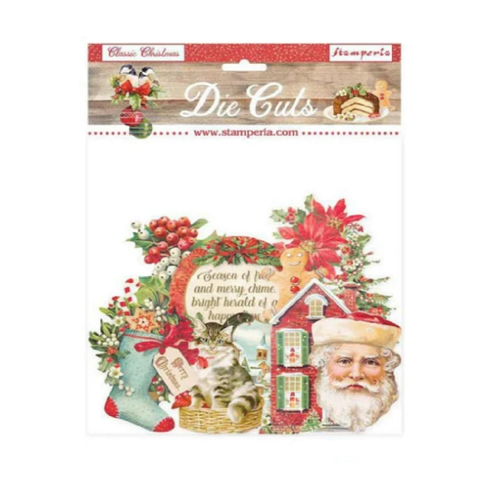 Stamperia Classic Christmas kartónové výrezy DFLDC44