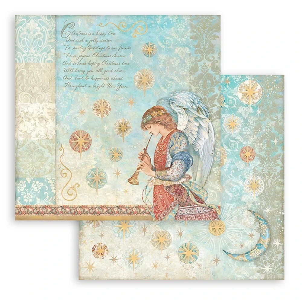 Stamperia Scrapbook papier – Christmas Greetings 12x12