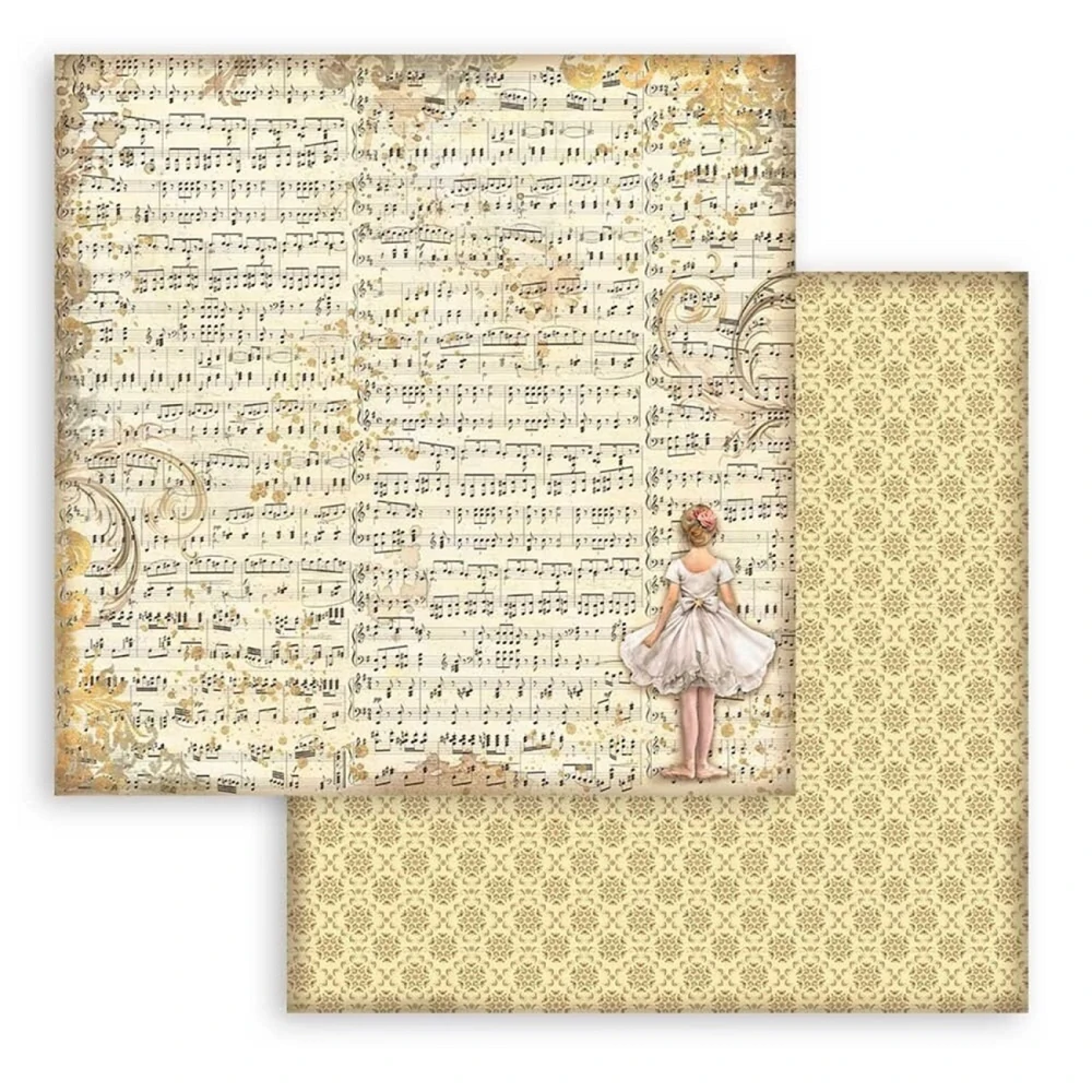Stamperia Scrapbook papier – Nutcracker Backgrounds 12x12
