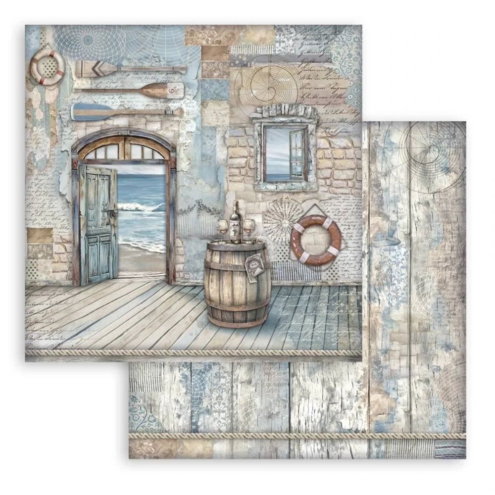 Stamperia Scrapbook papier – Silent Sea 12x12