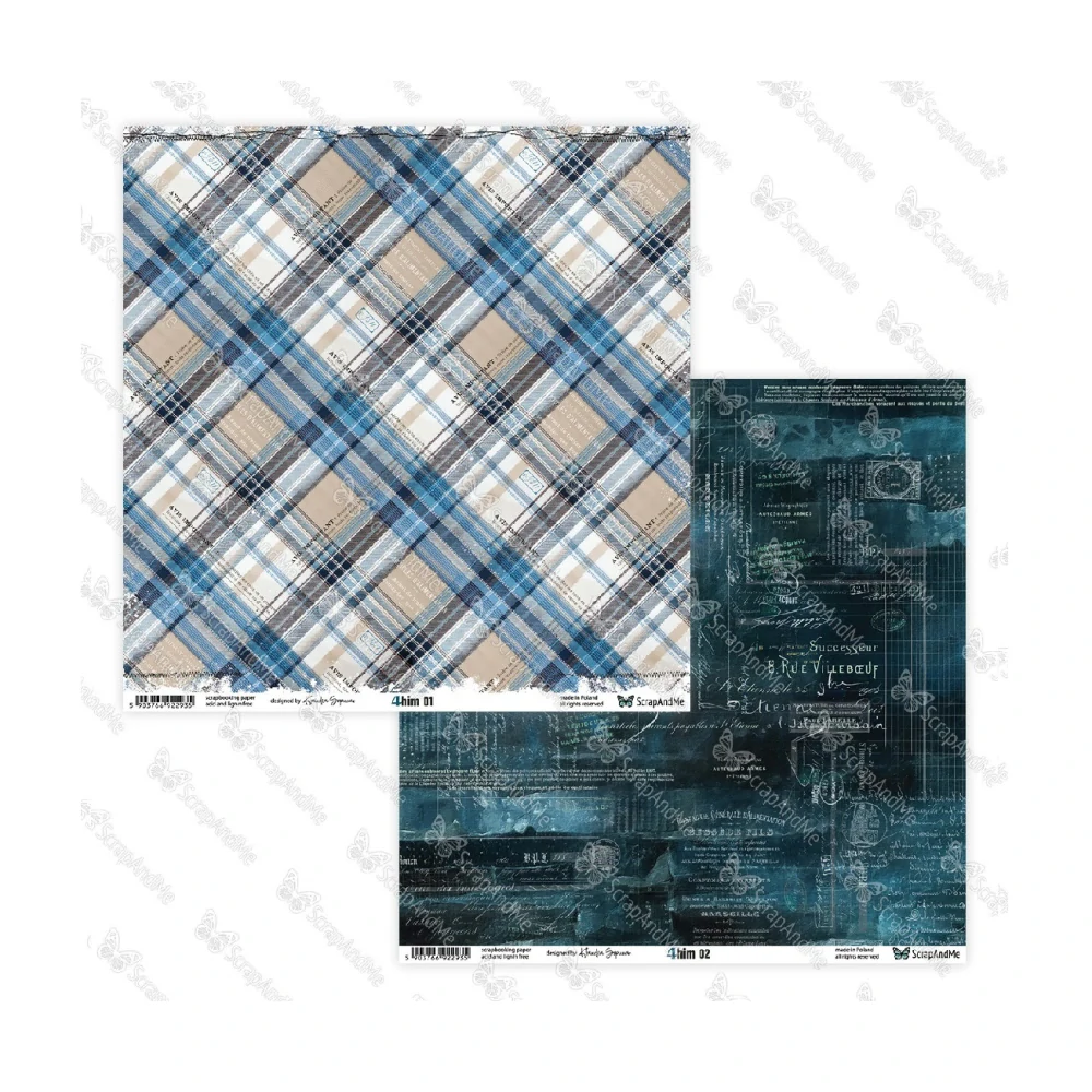 ScrapAndMe Scrapbook papier 4 him 12x12