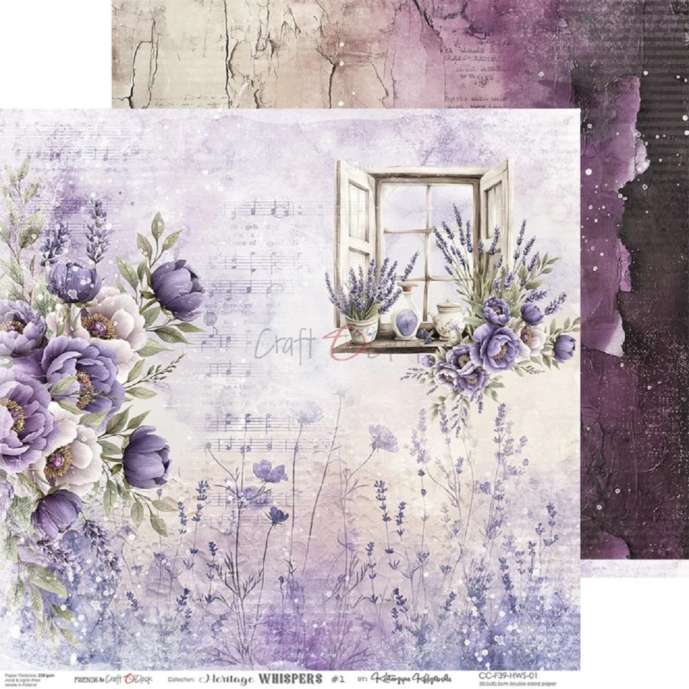 Craft O´ Clock Scrapbook papier - Heritage Whispers 12x12