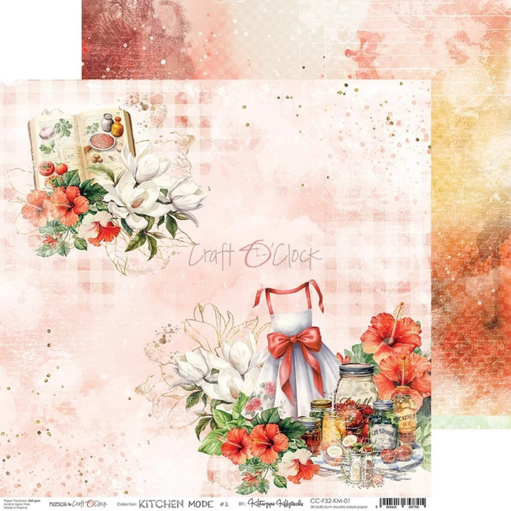 Craft O´ Clock Scrapbook papier - Kitchen Mode 12x12