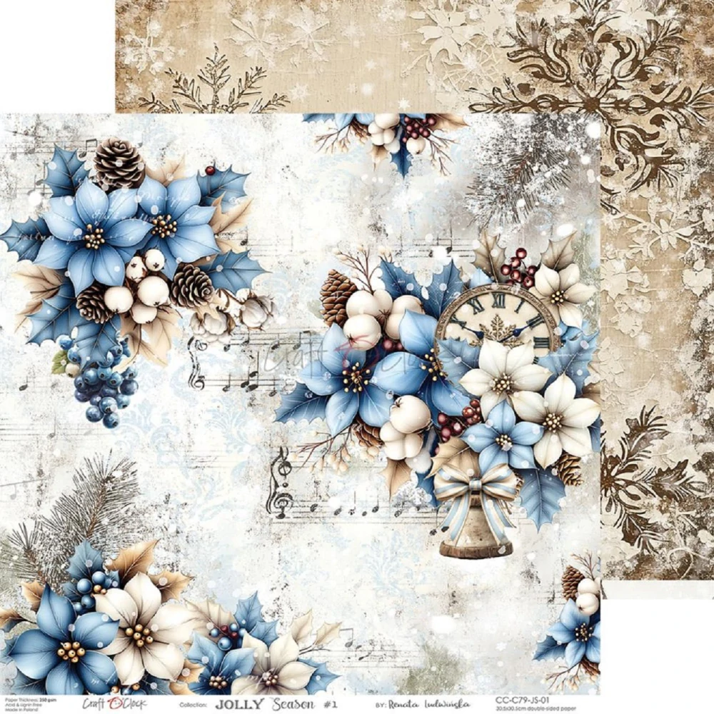 Craft O´ Clock Scrapbook papier - Jolly Season 12x12