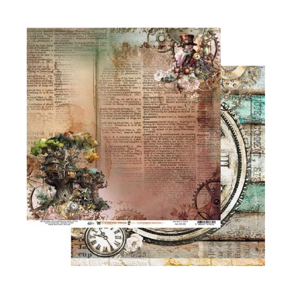Alchemy of Art Scrapbook papier Steampunk Dream 12x12