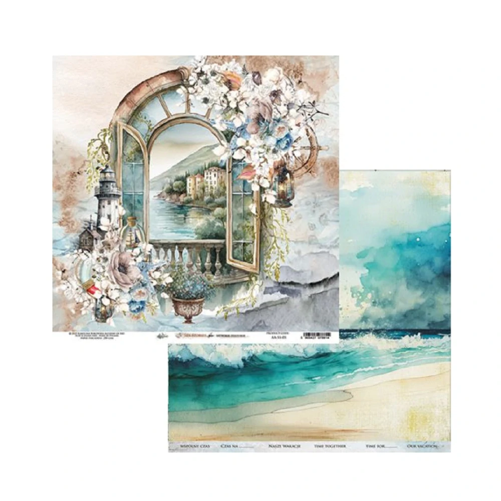 Alchemy of Art Scrapbook papier Sea Stories 12x12