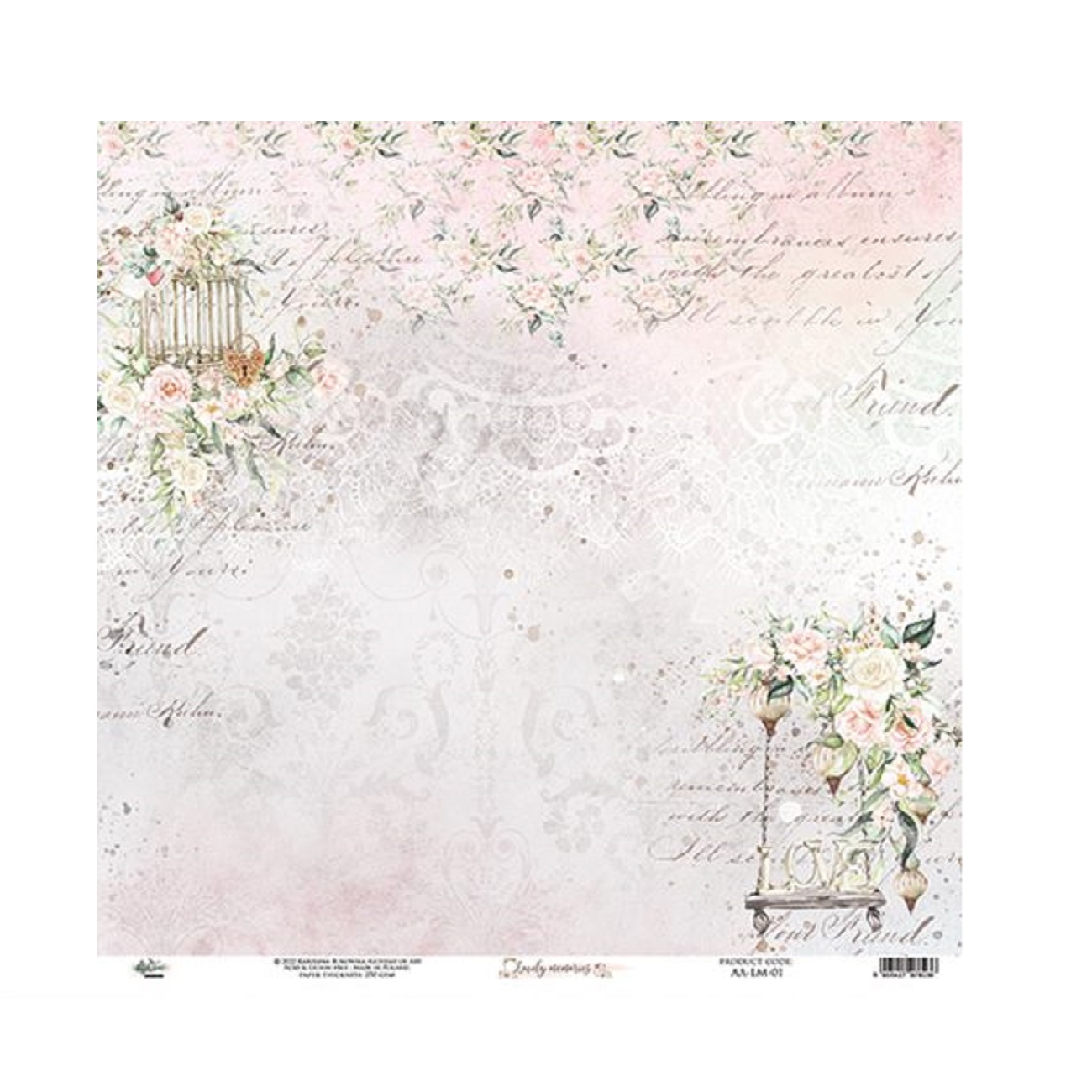 Alchemy of Art Scrapbook papier Lovely Memories 12x12
