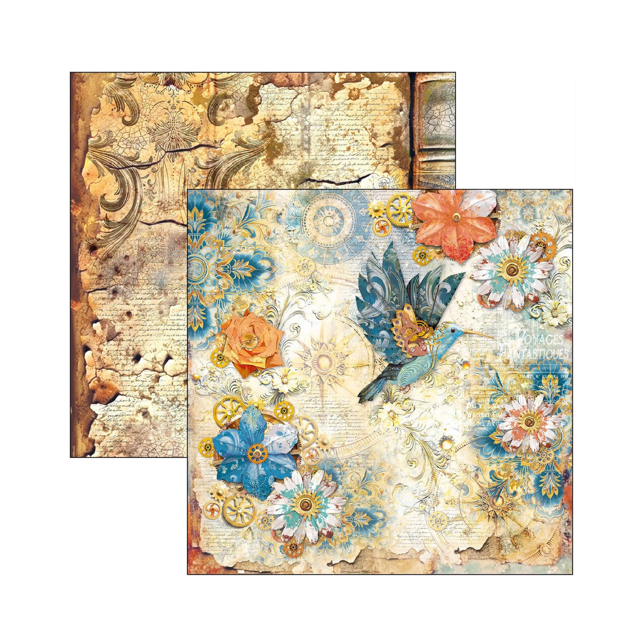 Ciao Bella Scrapbook papier Esprit de Voyage 12x12