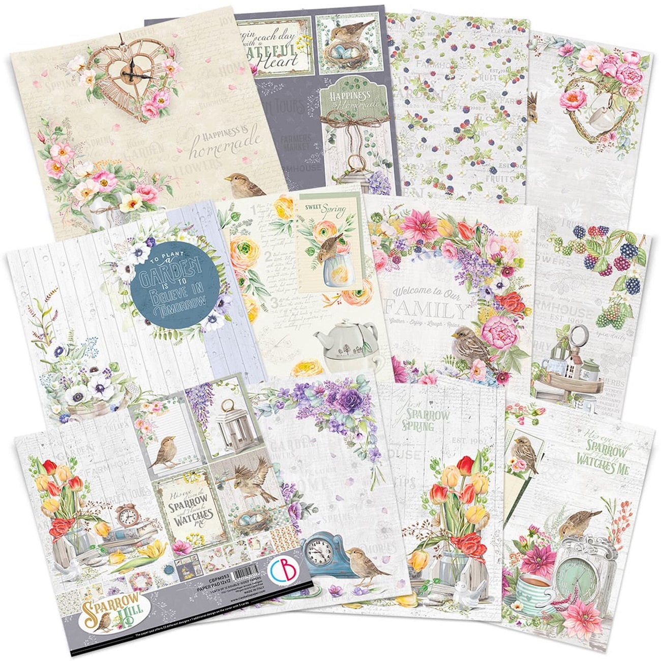 Ciao Bella Scrapbook papier Sparrow Hill 12x12