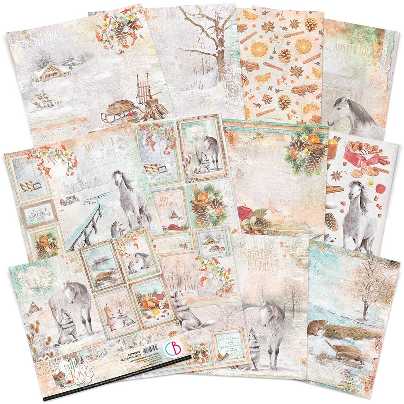 Ciao Bella Scrapbook papier The Gift of Love 12x12