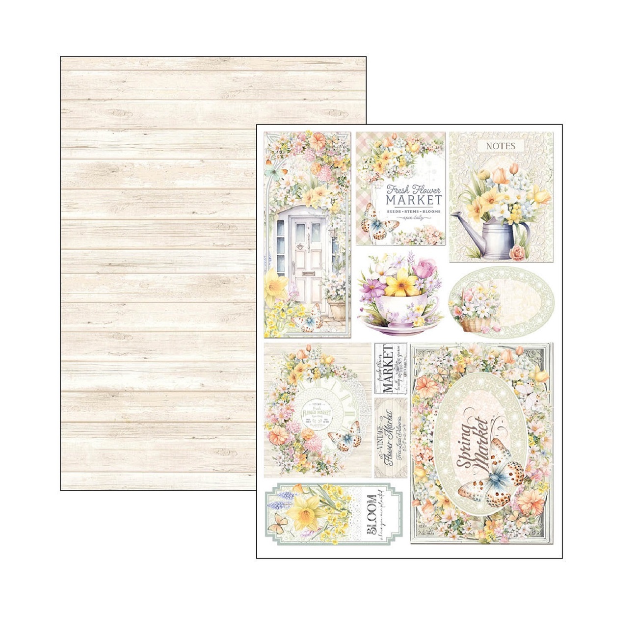 Ciao Bella Scrapbook papier Flower Shop A4