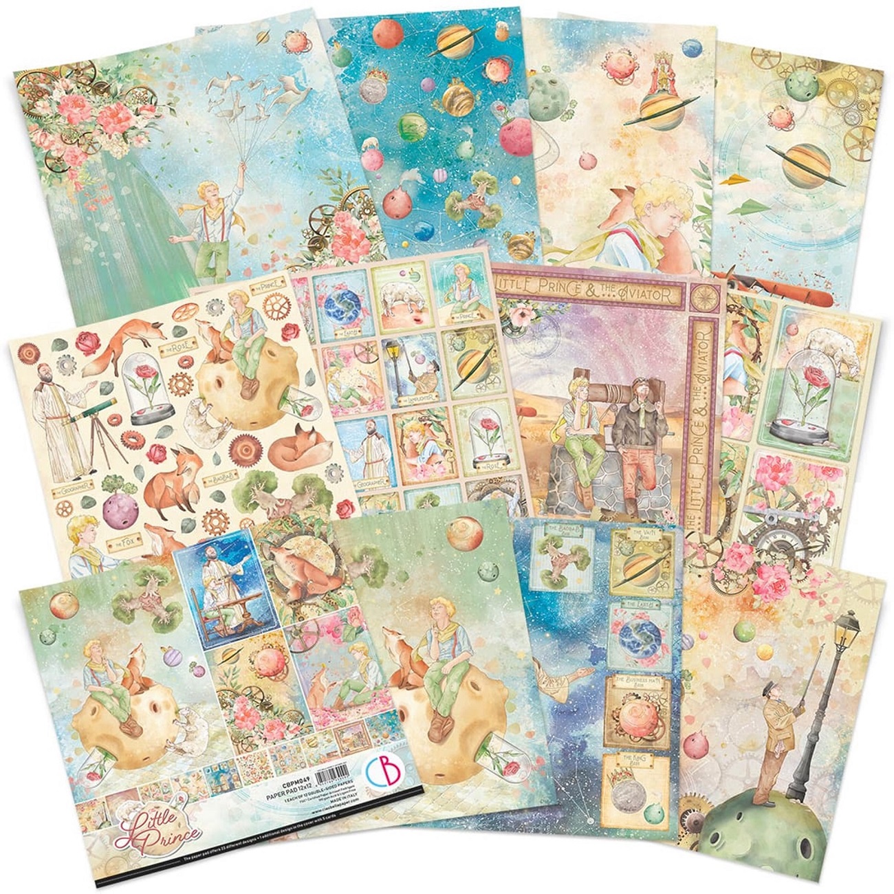 Ciao Bella Scrapbook papier The Little Prince 12x12