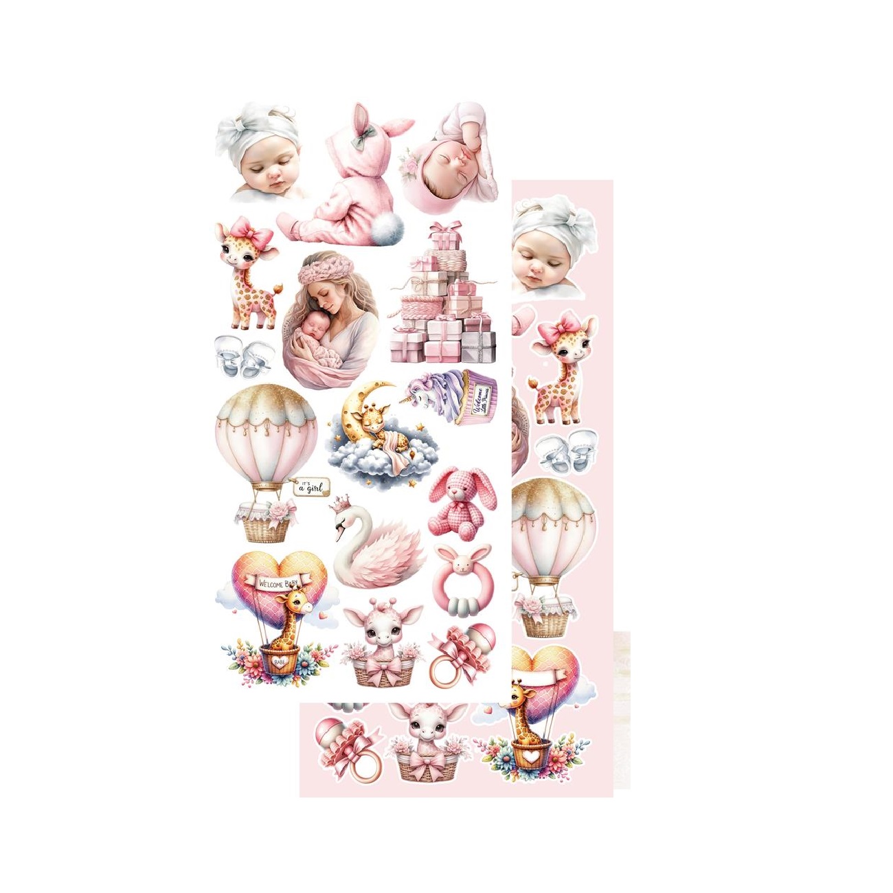 Alchemy of Art Scrapbook papier My Little Baby Girl 6x12