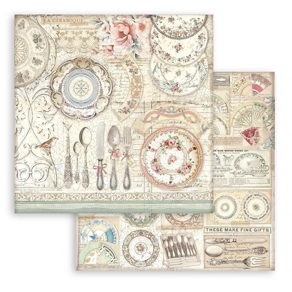 Stamperia Scrapbook papier – Brocante Antiques 12x12